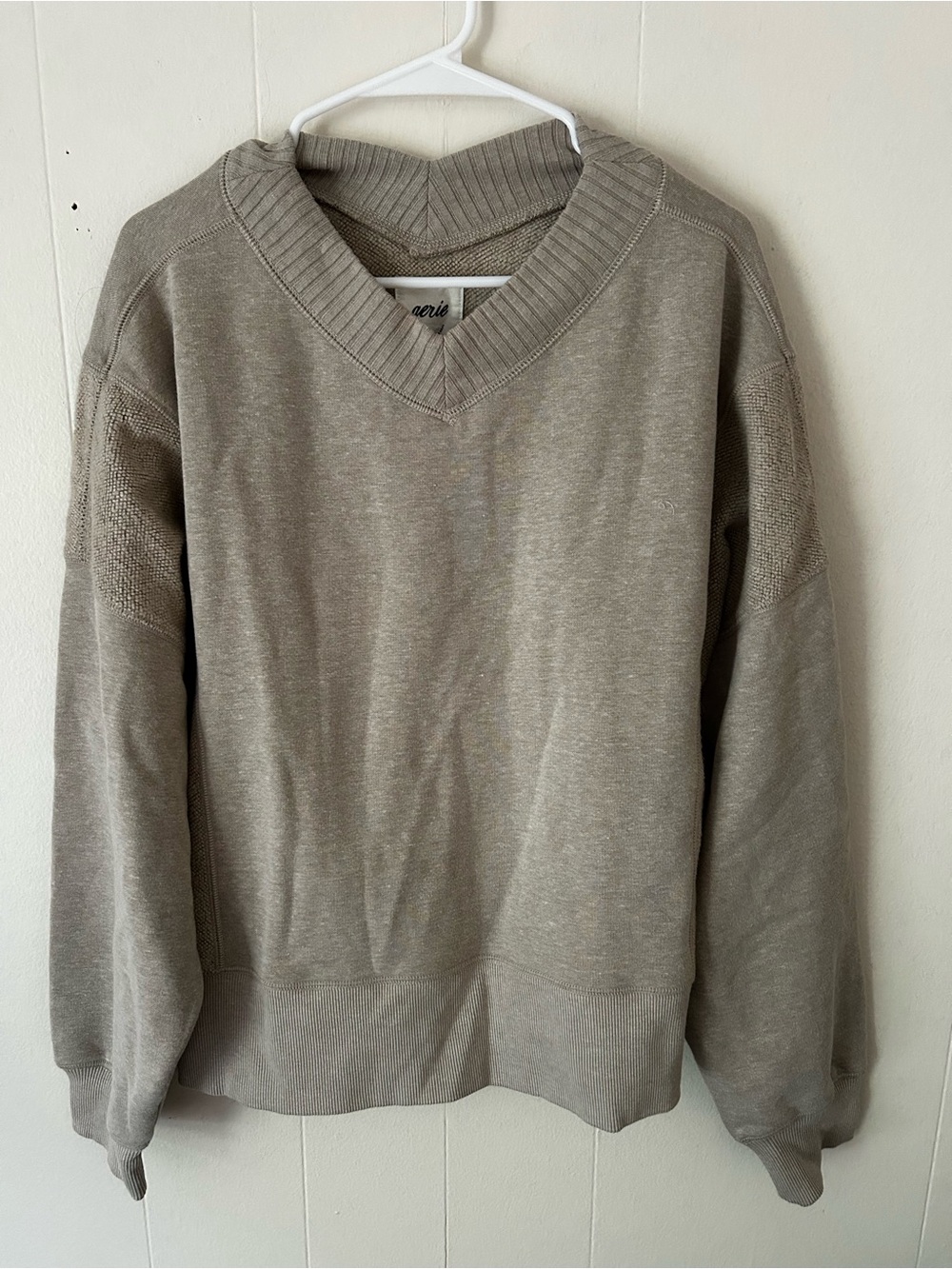 Aerie Après-Chill Oversized Crewneck Sweater in Stone Harbor - Picture 4 of 4